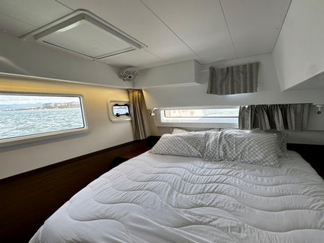 bedroom on a catamaran