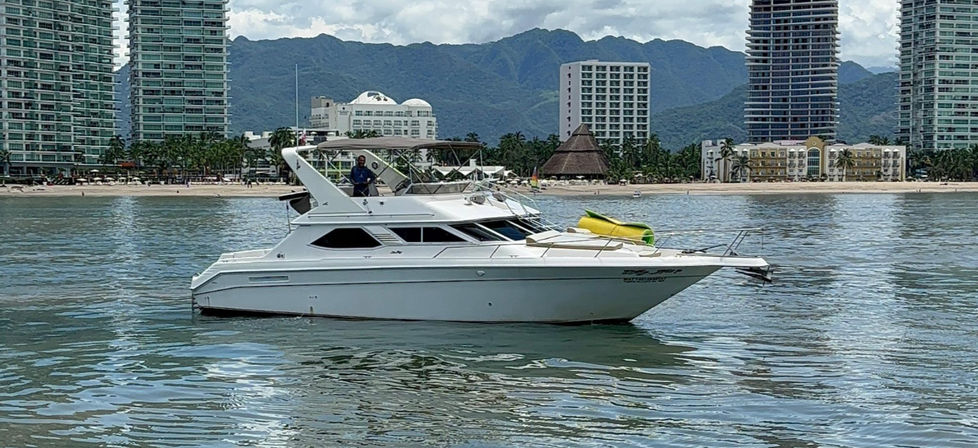 a yacht on the water