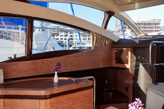 bright windown on a yacht interior