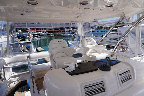 fly bridge on a yacht