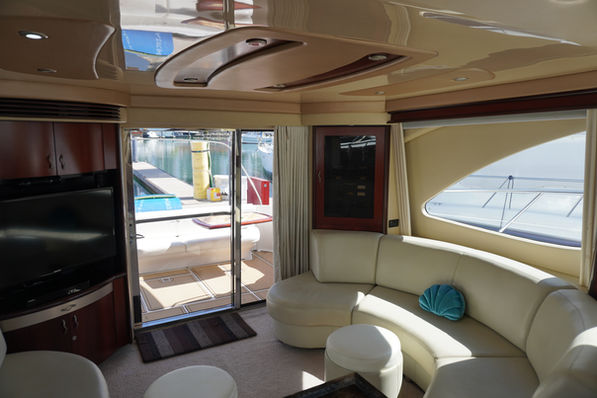 a yacht living room