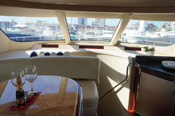 panoramic views on a yacht
