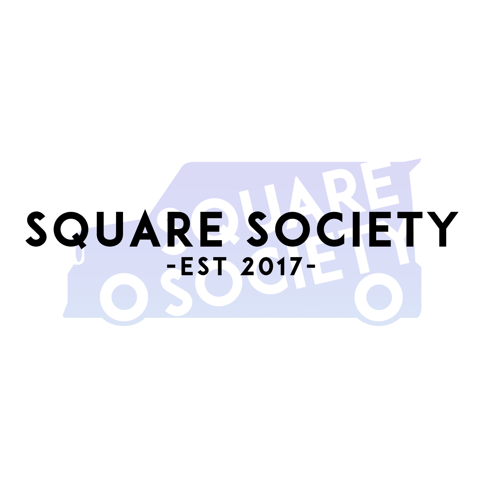 Square Society - 'Est' Banner Sticker
