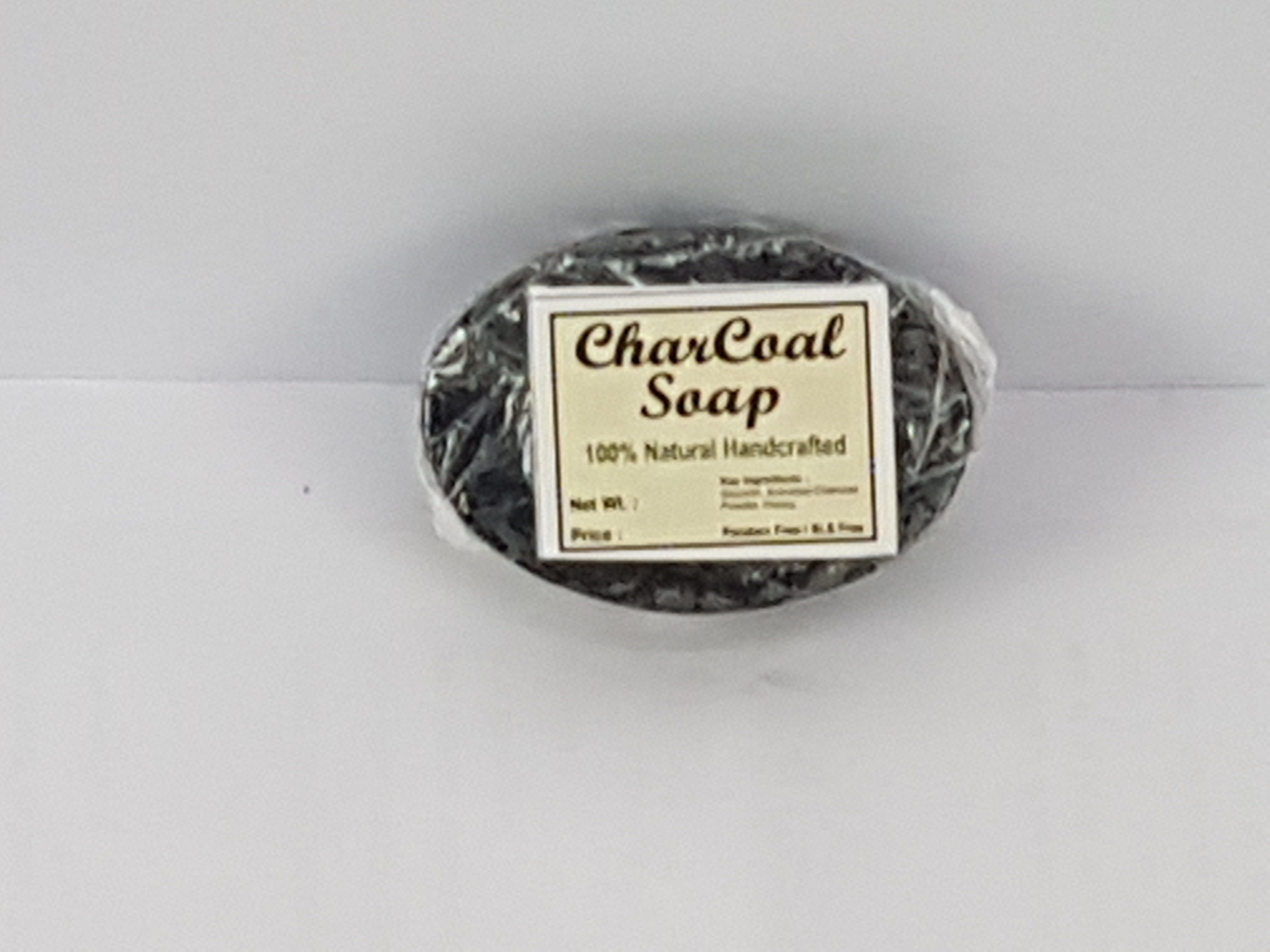 Organic Soap Charcoal Oval 