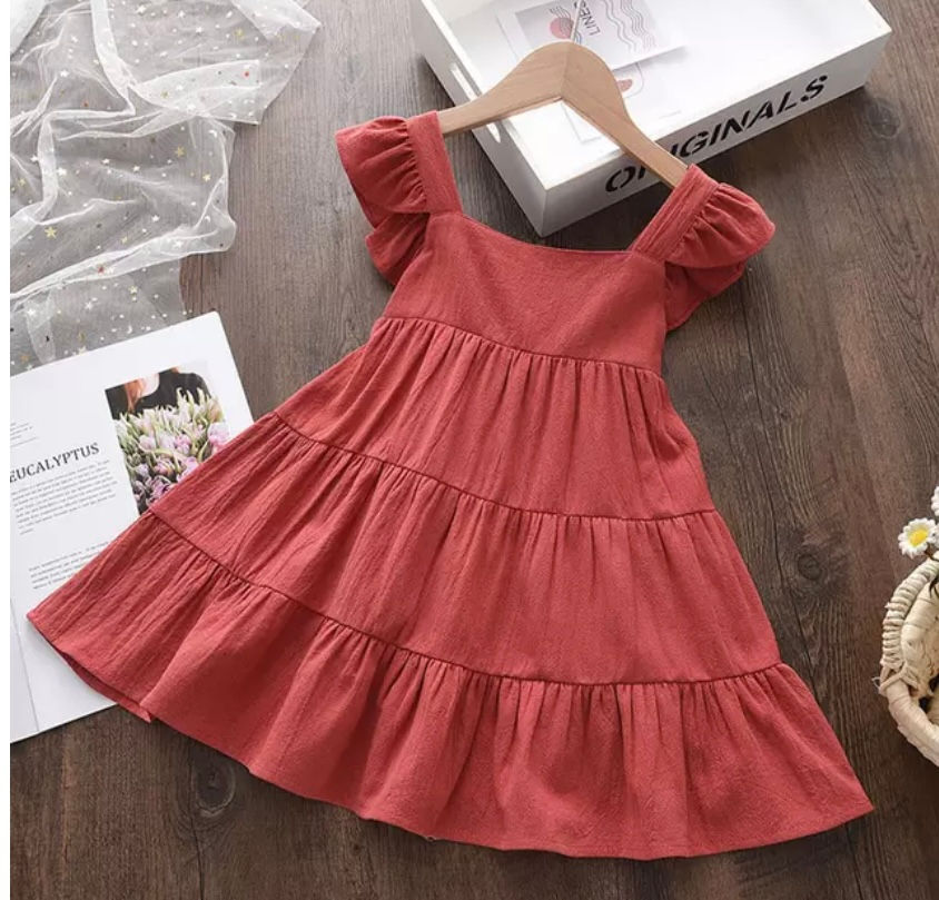 Red Cotton Dress