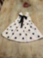 White Dress with Black Tulips back
