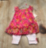Red Floral Dress & White Pants