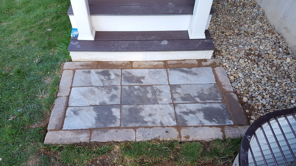 Stone Pavers Landing Pad