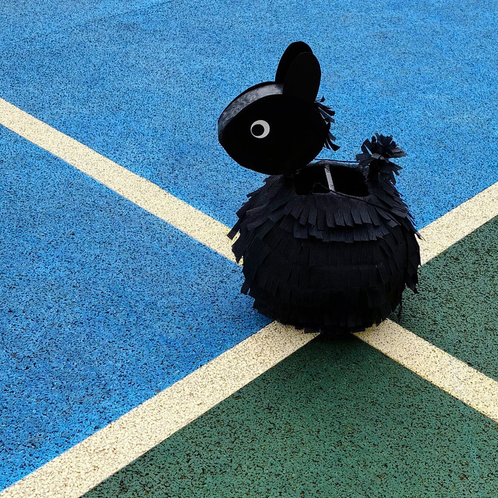 Thumbnail: 【 2026 黑式中秋 】手工黑兔燈籠 (傳統兔仔燈籠型) Hand-made Black Rabbit Lantern (2026)