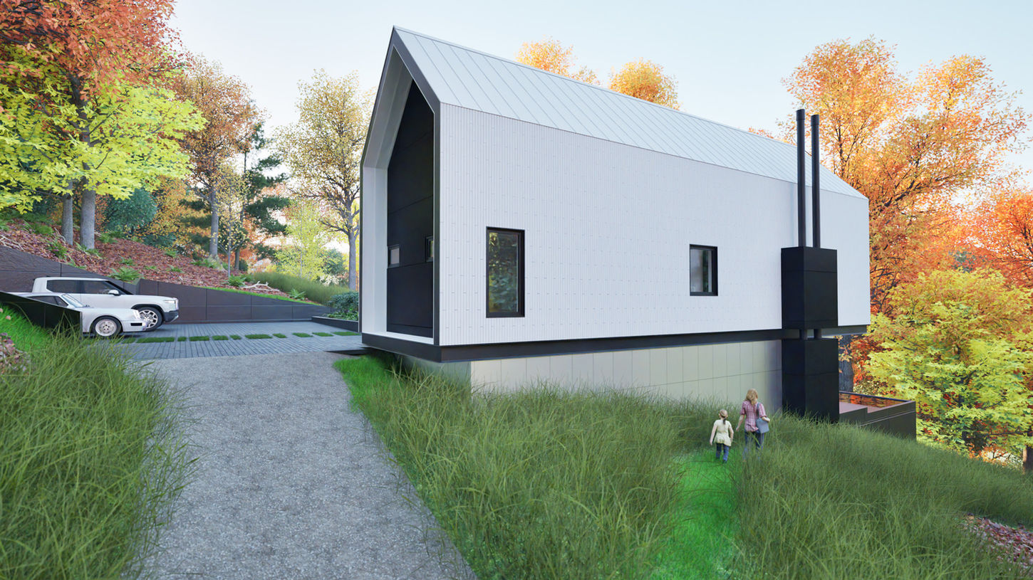 Modern custom home designed by residential architect in Roanoke, Virginia