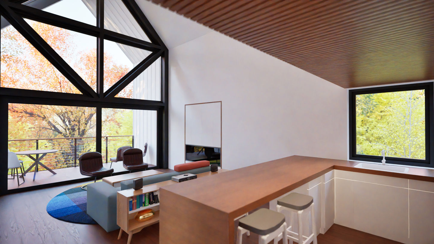 Interior view of a newly built modern home in Roanoke, VA