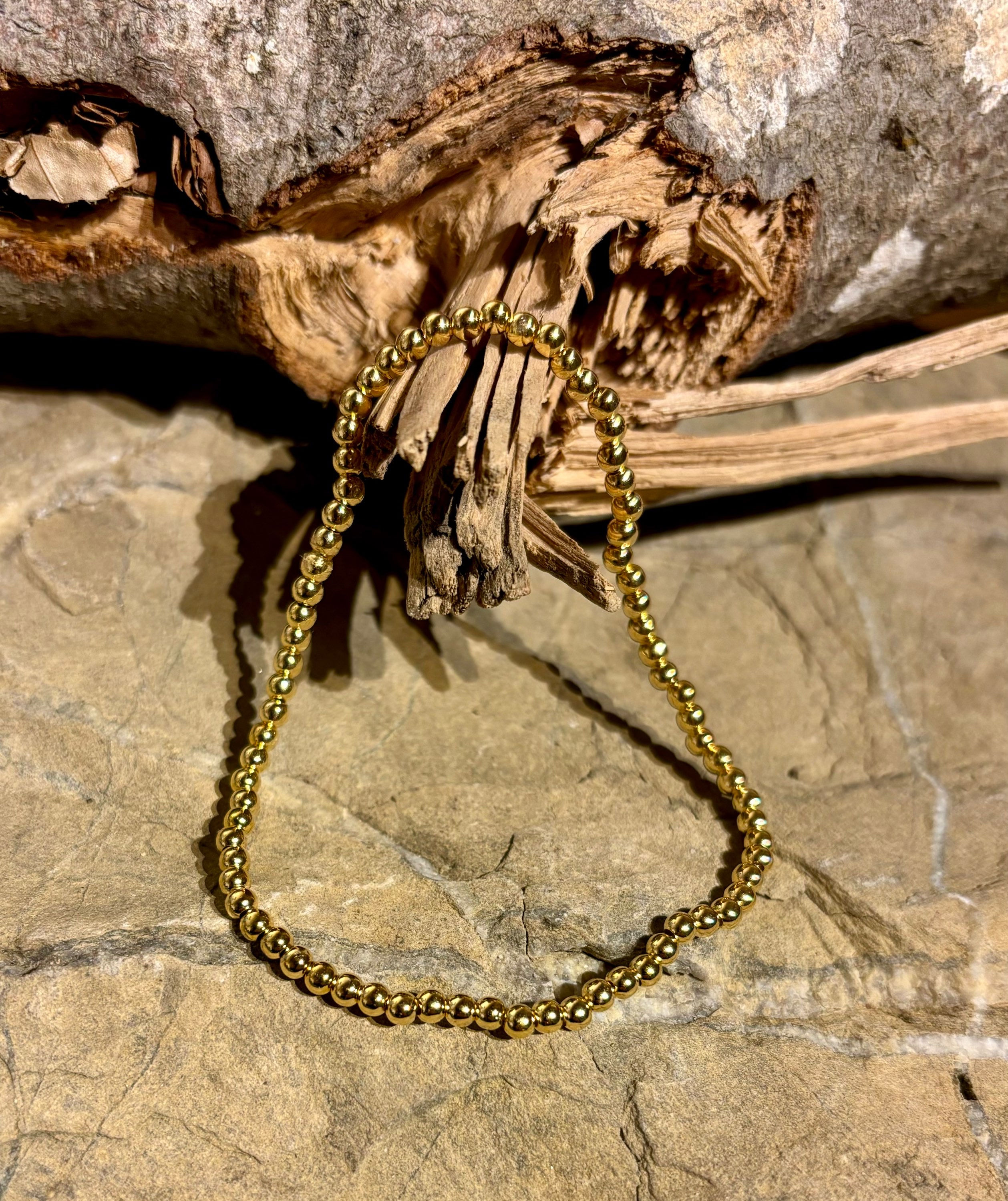 Schlichtes Armband Silber 925 vergoldet