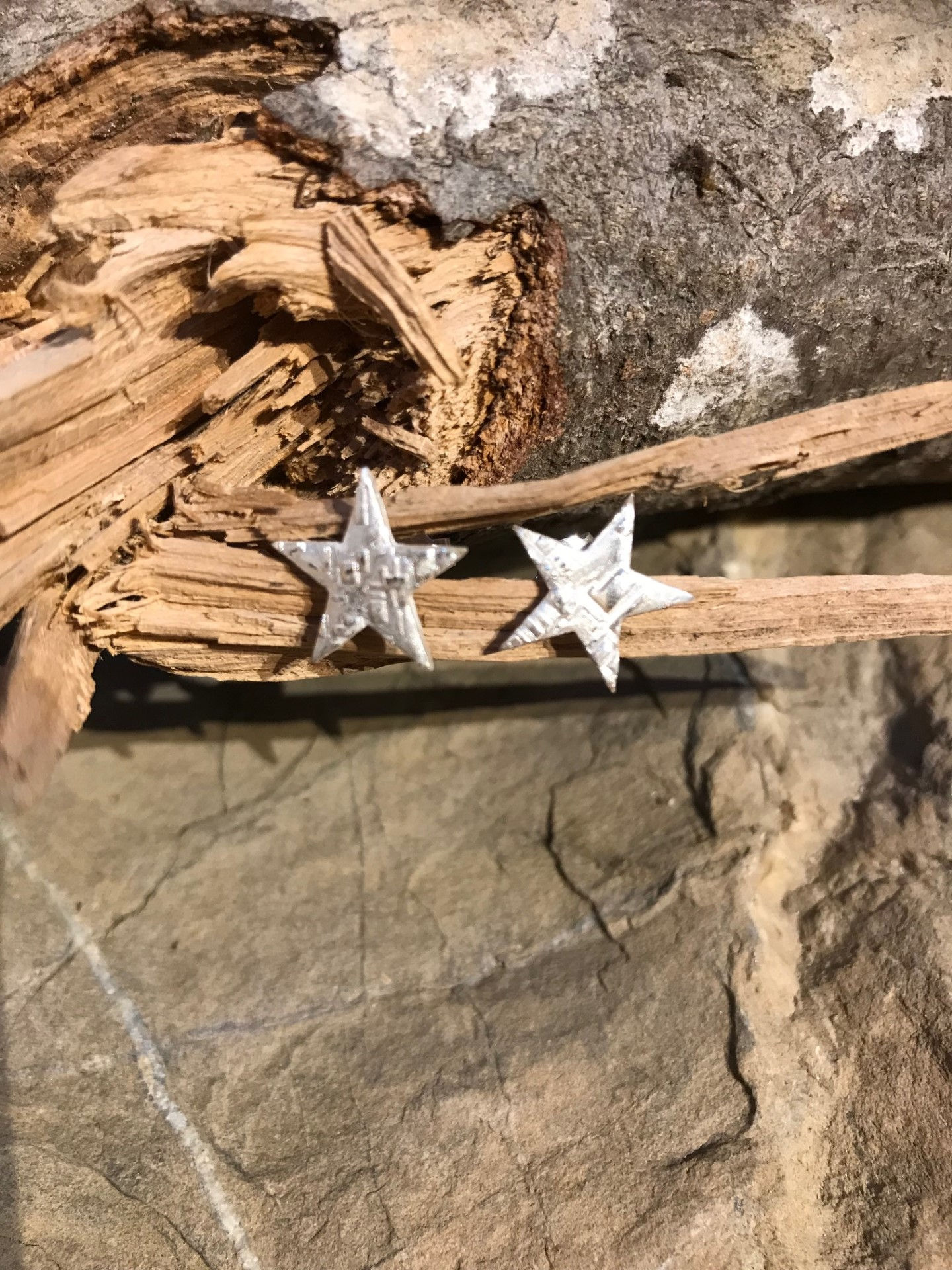 Ohrstecker Sterne 999er Silber