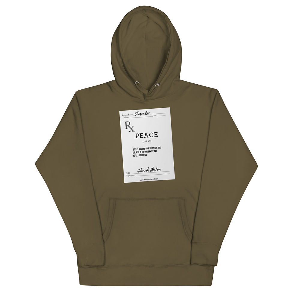 Thumbnail: Prescriptions for Real Life Hoodie: PEACE