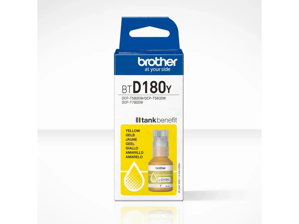 BROTHER Tintenflasche yellow BTD180Y DCP-T580DW 5000 Seiten