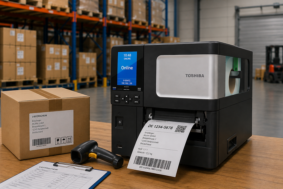 Toshiba BX Etikettendrucker im Praxiseinsatz