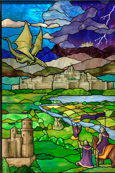 Medieval Landscape with Dragon