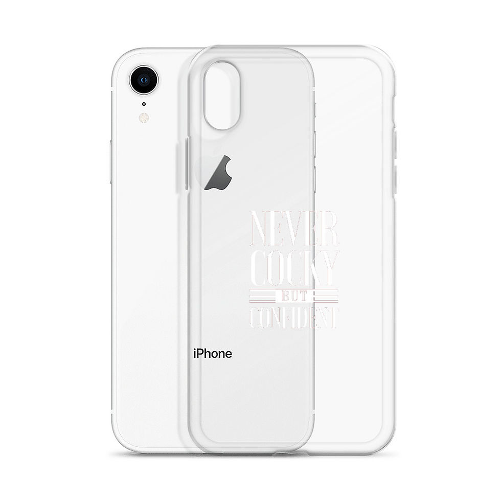 Thumbnail: Never Cocky but Confident (White) iPhone Cases