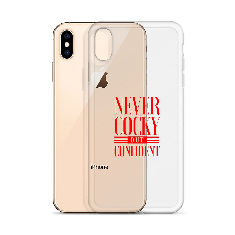 Thumbnail: Never Cocky but Confident (Red) iPhone Cases