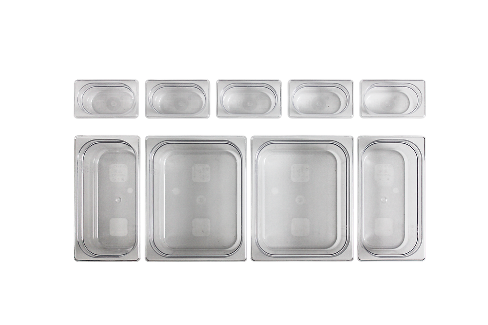 Miniature : Deus 150 with 1/3 side tray, Add Polycarbonate trays to cart, Shockproof, Dishwasher safe, Essential for cocktail bar, Custom