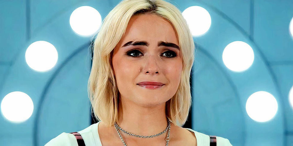 Close up of Ruby's face, she is crying