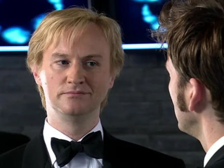 Lazarus looking at the Doctor