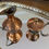 Thumbnail: Midcentury Hammered Copper And Brass Miniature Set 