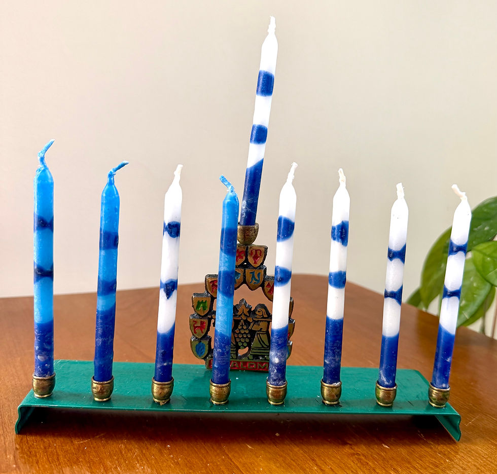 Thumbnail: Vintage Dayagi Israel Menorah Hanukkah Judaica 1950s made in Israel