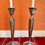 Thumbnail: Antique 12 1/4” Tall Weidlich Bros. Silver Candle Holders Circa 1920s #2231