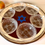 Thumbnail: Vintage Seder Plate With Hand Painted Magen David And Glass Bowls