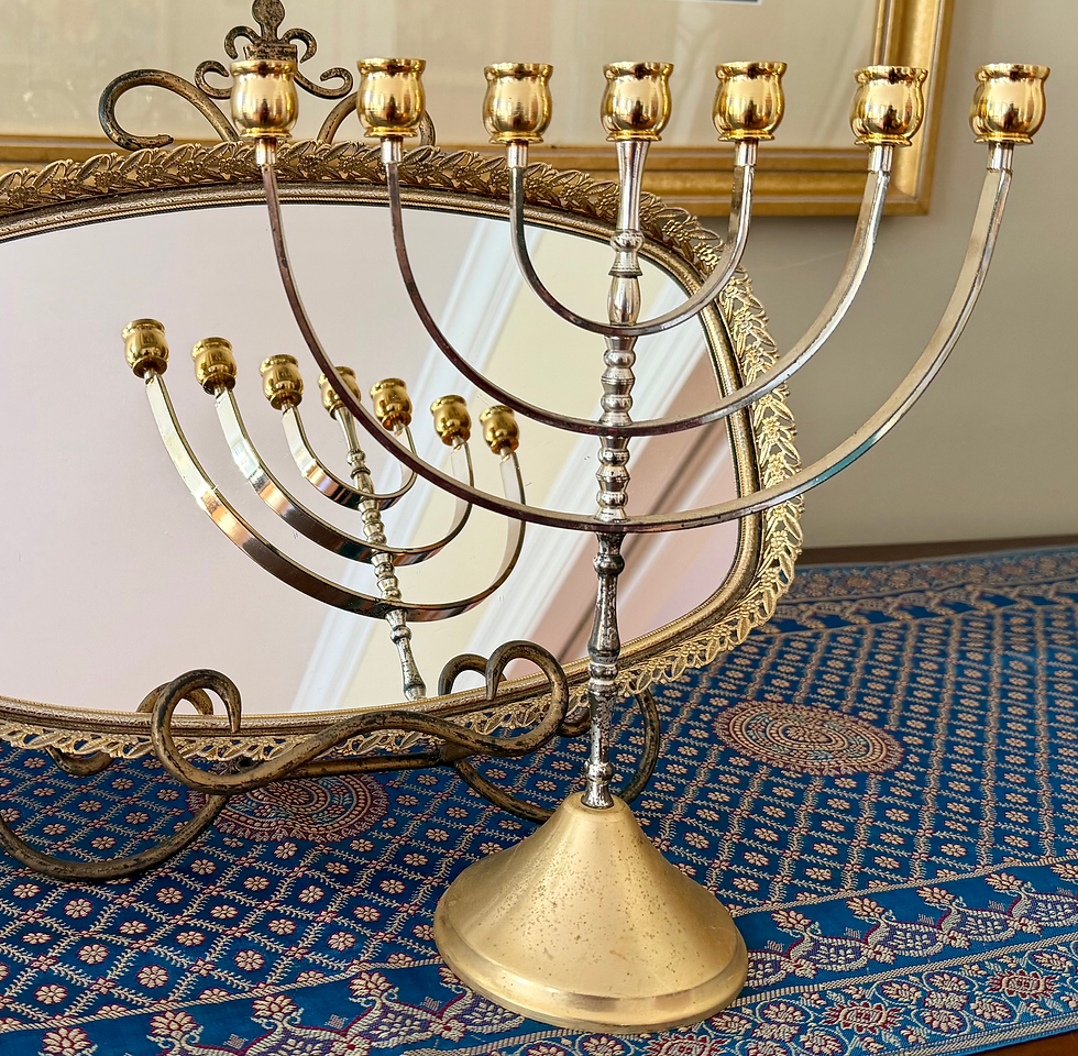 Thumbnail: Lidar Israel 7-Branch Menorah 10 5/8”H x 9”W x 3 3/4”D