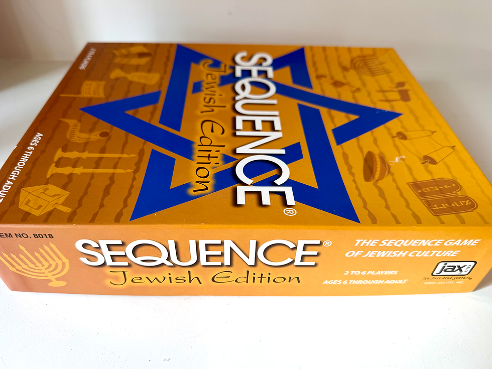 Thumbnail: Sequence Jewish Edition Strategy Board Game of Jewish Culture Jax New Unused