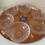Thumbnail: Vintage Seder Plate Copper And 6 Val Saint Lambert Crystal Bowls Signed
