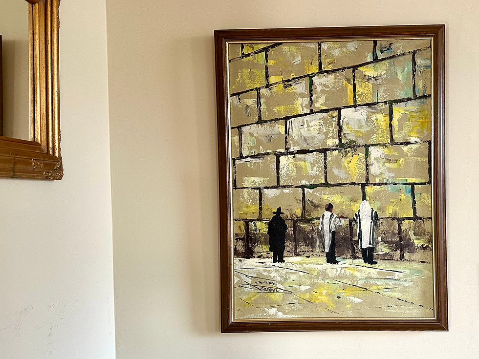 Thumbnail: Large Beautiful Painting By Gabriel Oil On Canvas Framed Signed