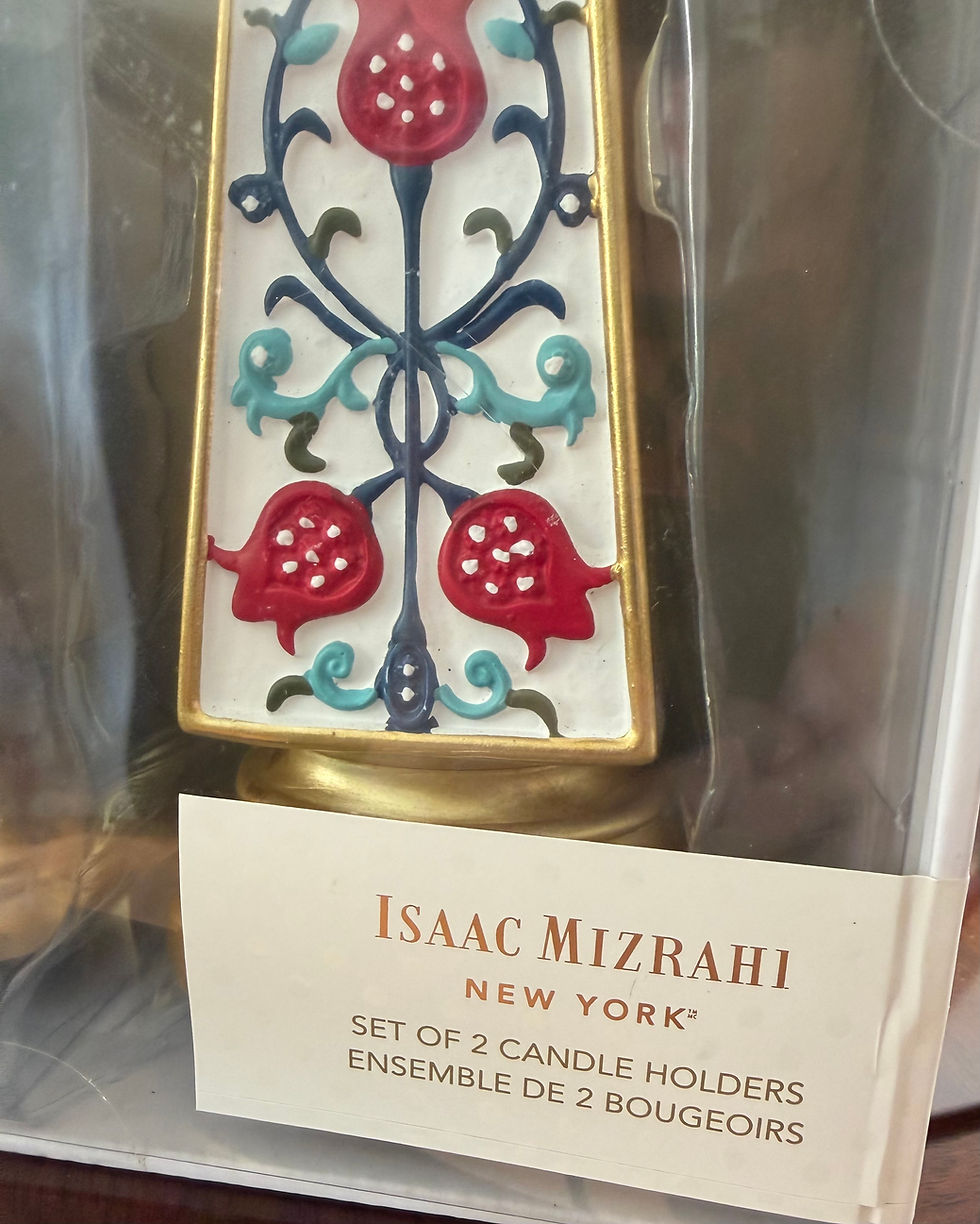 Thumbnail: Isaac Mizrahi New York Shabbat Candle Holders Still In Box