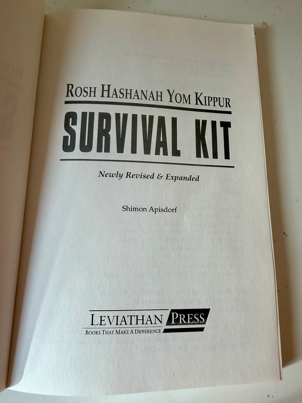 Thumbnail: Rosh Hashanah Yom Kippur Survival Kit Book By Shimon Apisdorf