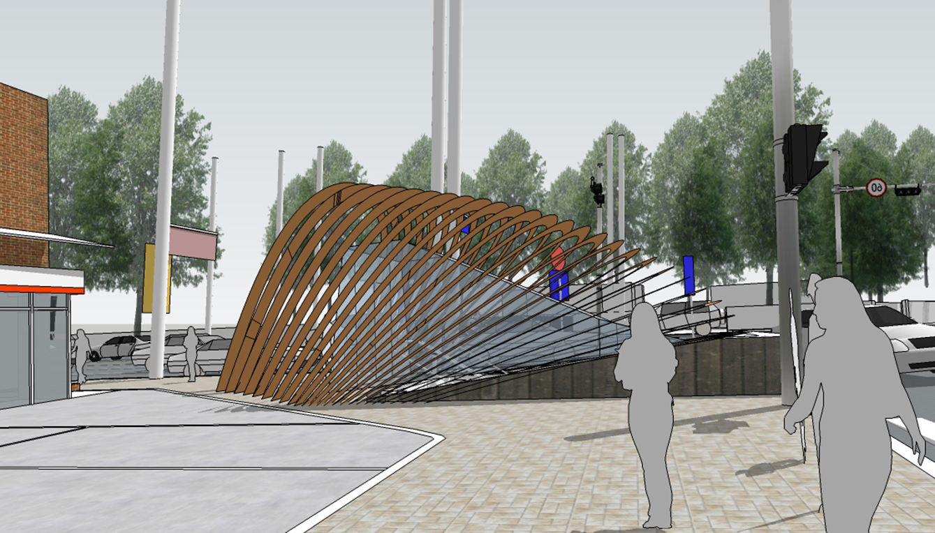인덕지하보도 문화창작공간
지상부 계획안(예산부족으로 삭제됨)