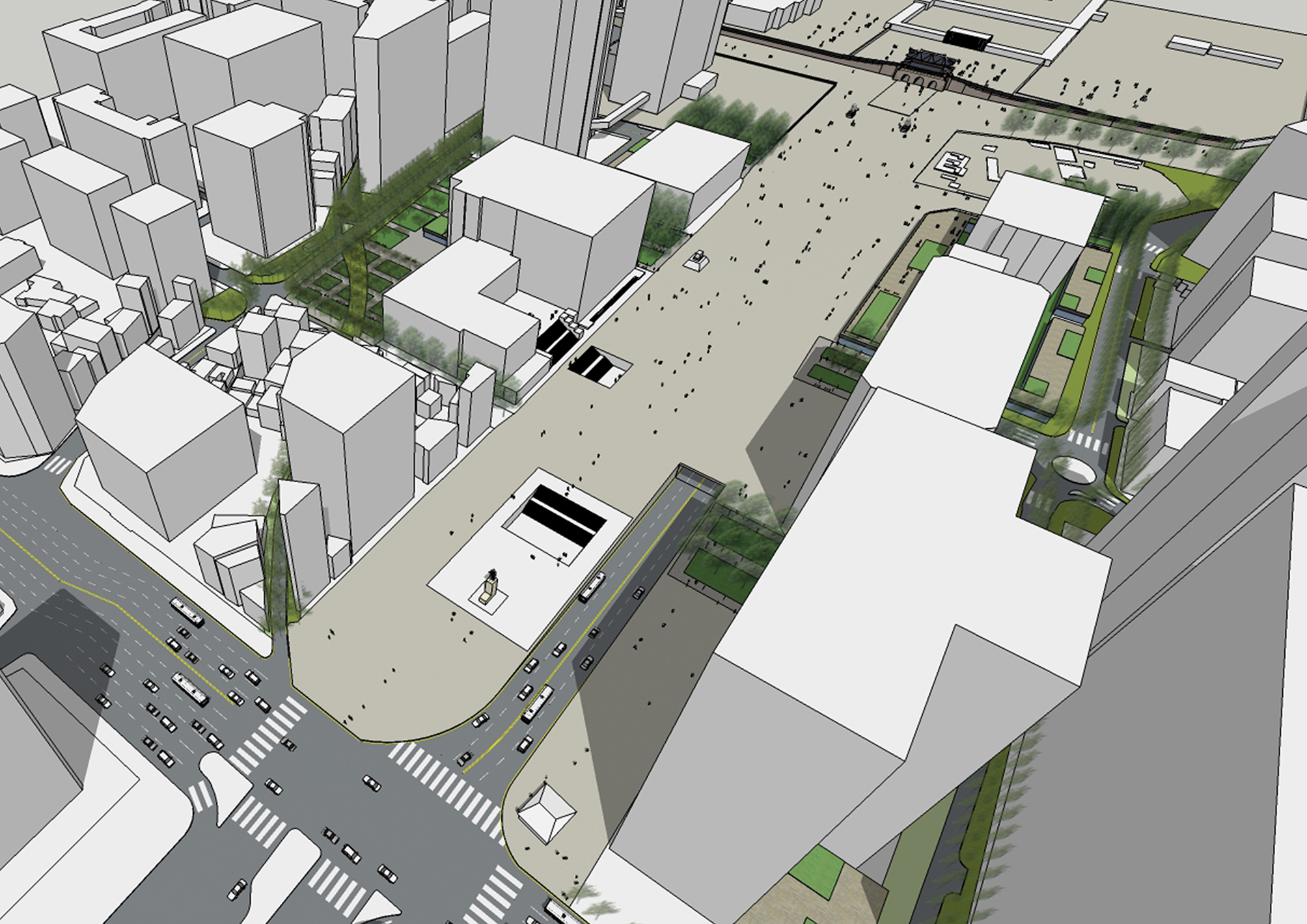 광화문광장 전면보행안