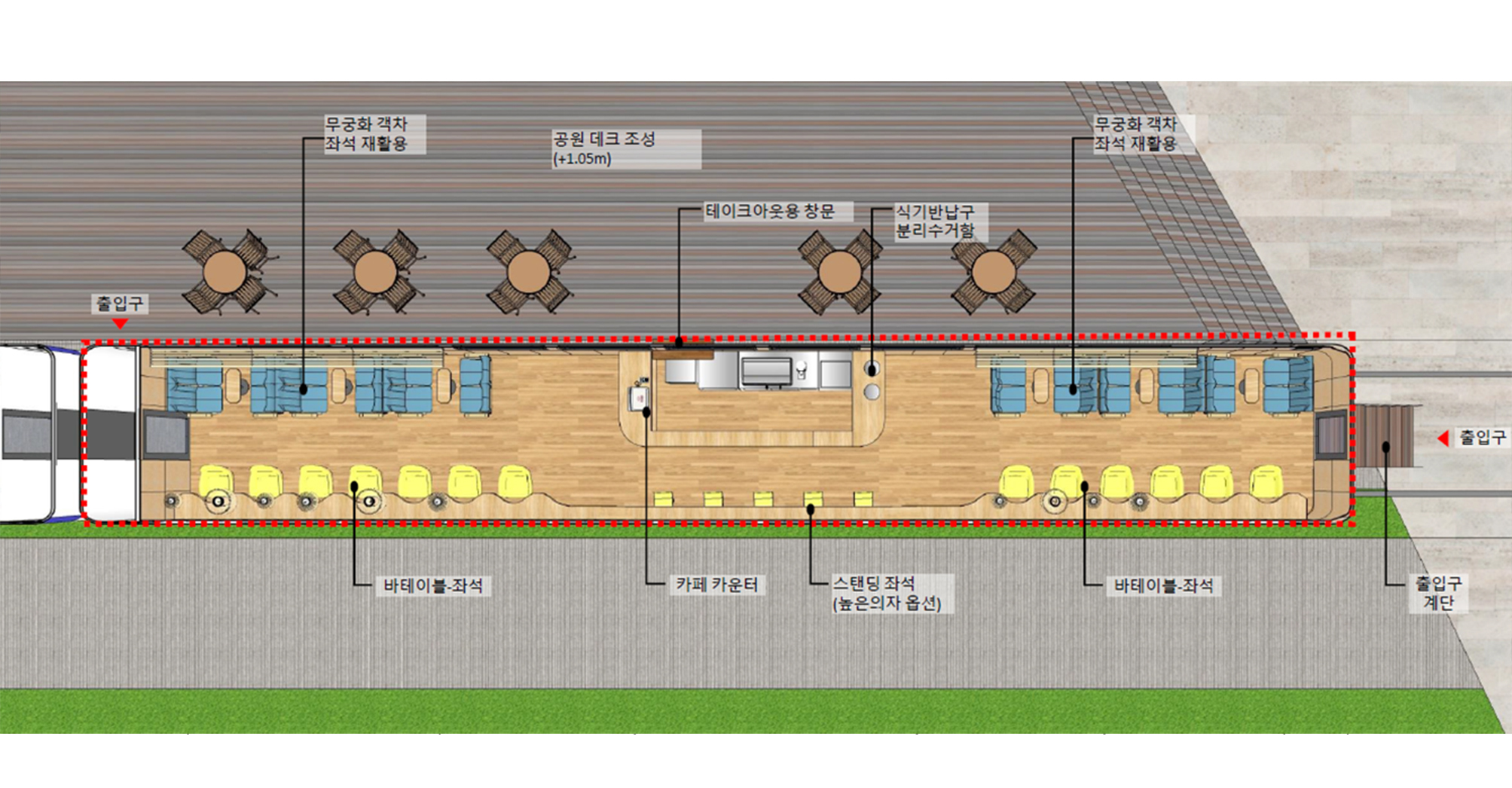 경춘선숲길 기차 카페 및 도서관 기본계획