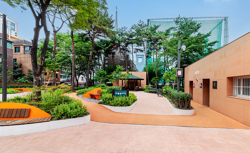 상계2동 공영주차장, 마을마당 리모델링공사