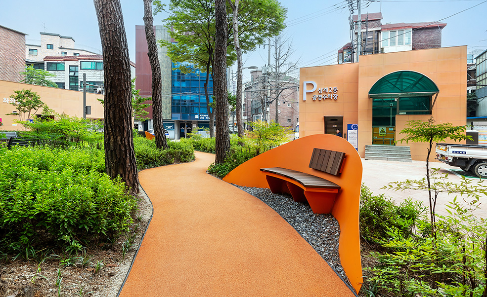 상계2동 공영주차장, 마을마당 리모델링공사