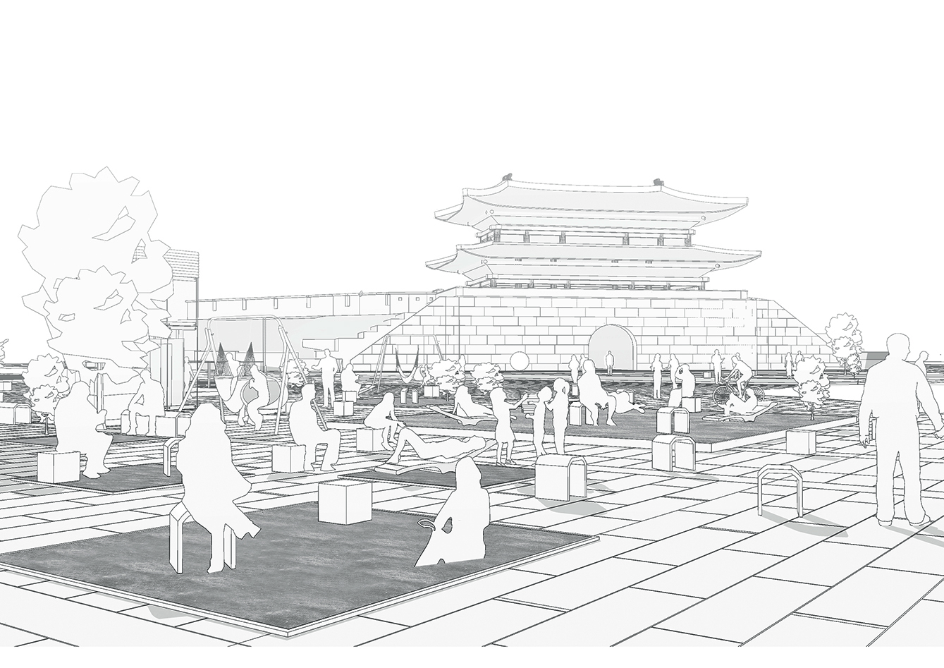 남대문광장 설계공모, 가작