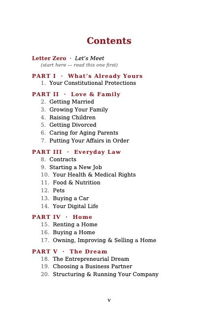 Table of Contents