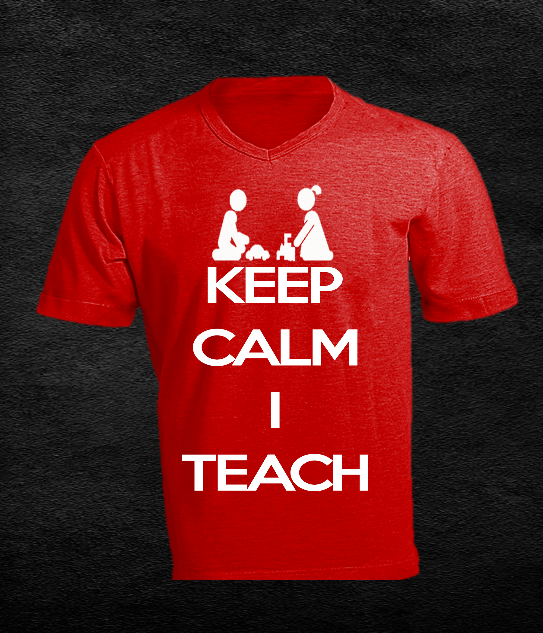 Keep Calm I Teach (Name ON Back)