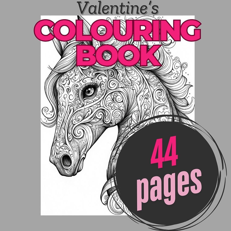 Miniature : Detailed Valentine's Colouring Book