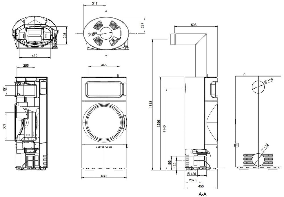 Miniaturbild: Austroflamm Clou Xtra Back