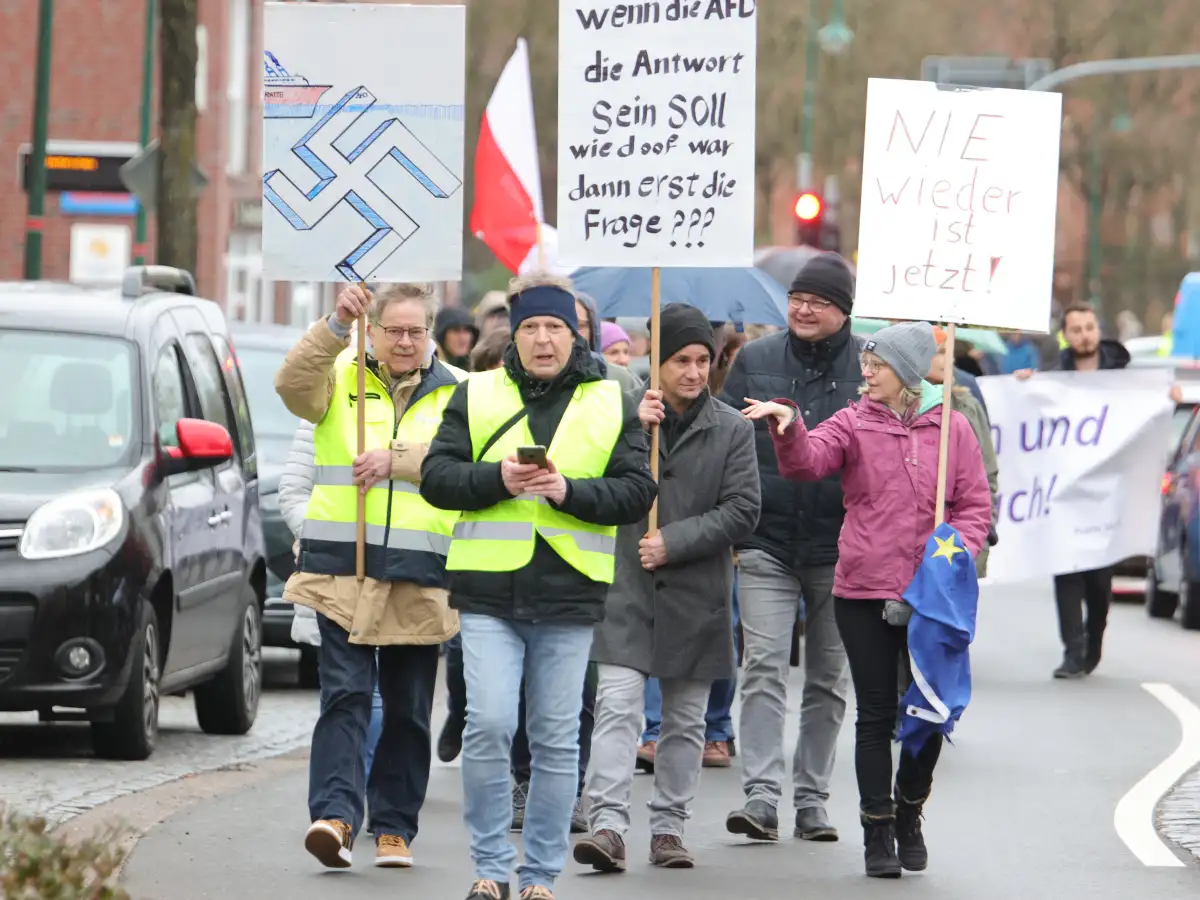 Demonstrationszug durch Edewecht