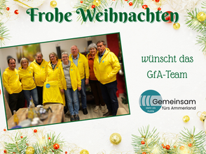 Frohe Weihnachten wünscht das GfA-Team