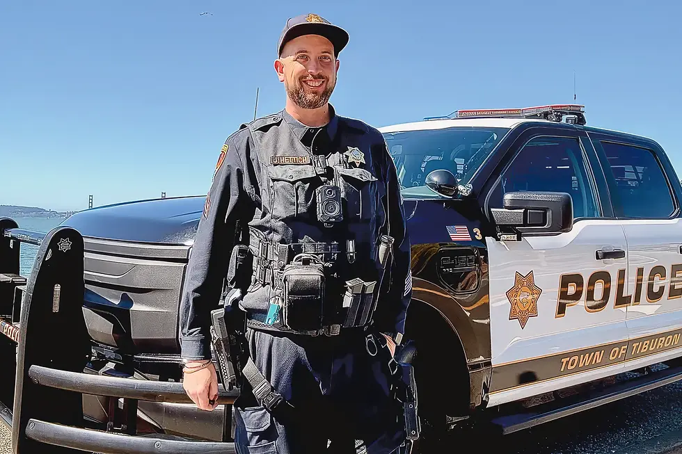 Justin Hettich was promoted to Tiburon police sergeant effective July 1, filling a fifth sergeant position the town added in its new budget. Hettich joined the department in 2020 and had covered supervisor shifts as officer in charge since January 2025. (via Tiburon Police Department)