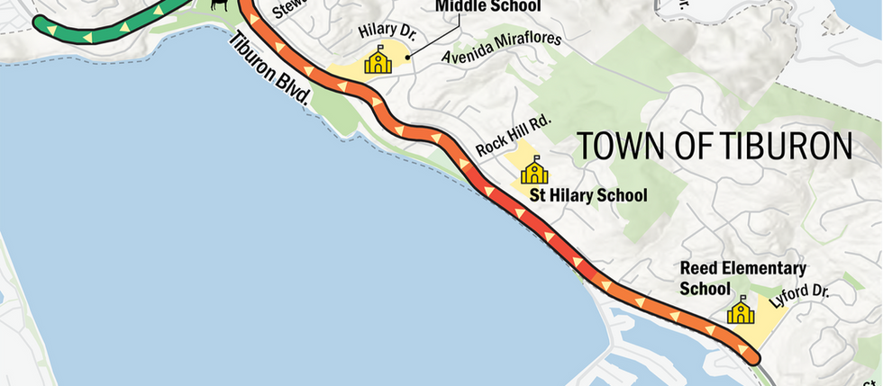 Tiburon to test smart signals at Trestle Glen bottleneck